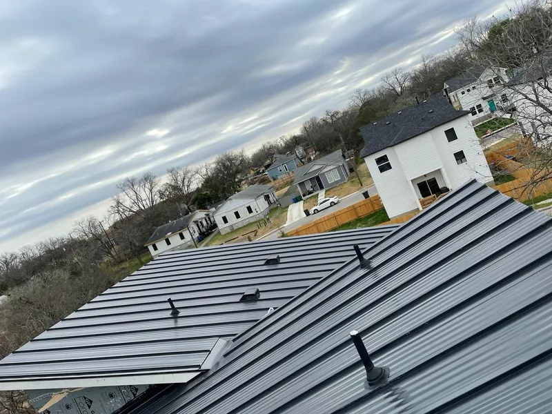 Standing seam metal roof panels with vents for Skylight Repair in Tenafly